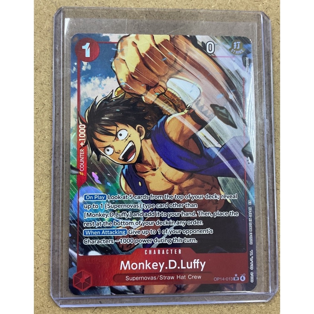 One Piece Card Game – Monkey D. Luffy OP14-013 SR – Red Character – Supernovas